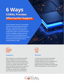 6 Ways Corial Provides Aftermarket Support
