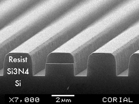 Silicon Nitride (Si3N4) ICP etch process on 150 mm wafer